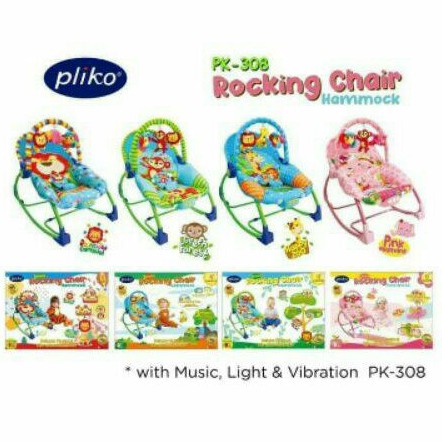 Bouncer Pliko 308 Hammock / Monkey / Elephant / Lion / Giraffe / Rocker / Kursi Goyang Bayi Manual