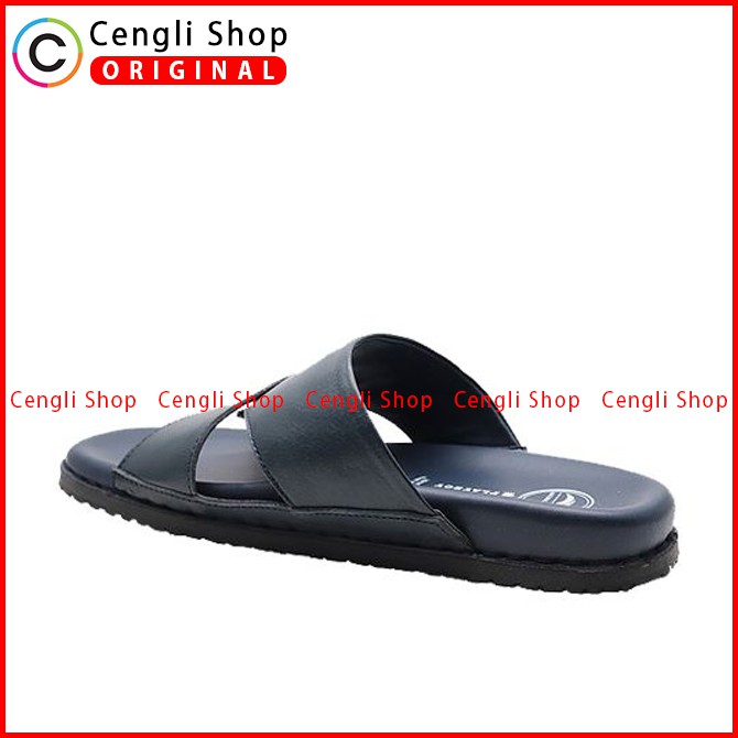 SANDAL PLAYBOY SLIDE CASUAL PRIA ORIGINAL KULIT ASLI ORI TERBARU PLY5