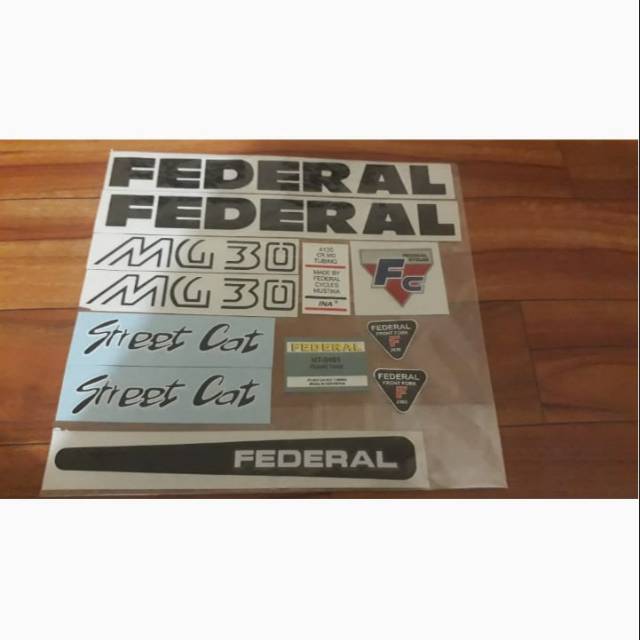 stiker federal streetcat mg 30