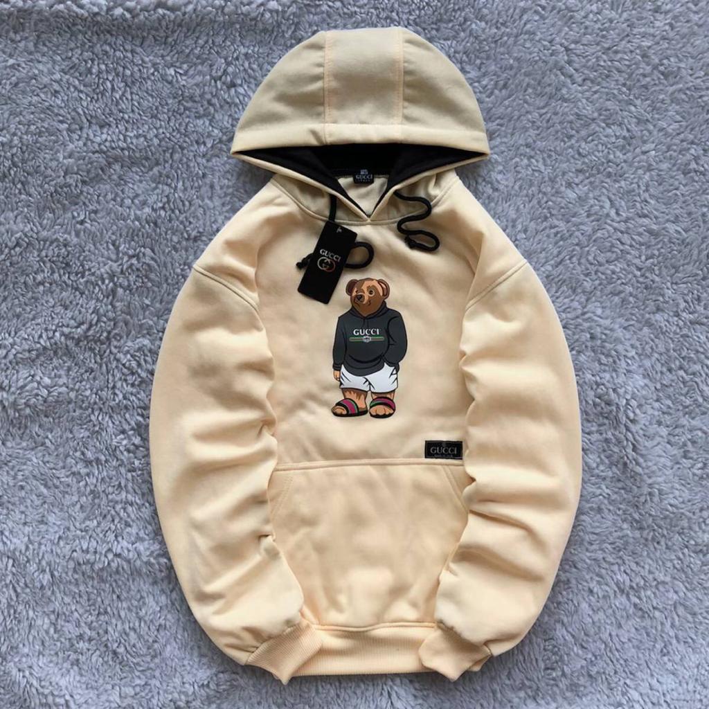Hoodie Gucci Bear Parody 100% Catton Fleece | Jaket Sweater Gucci Parody