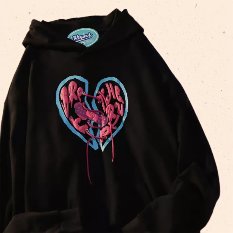 BROKEN HEART HOODIE SWEATER TREND ITEM