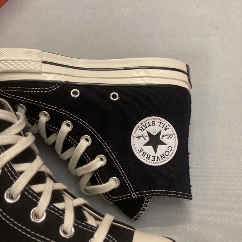 size 8 black high top converse