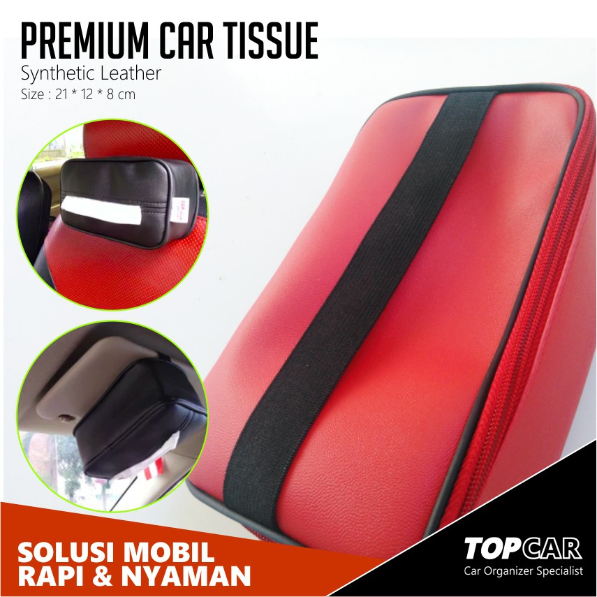 Tempat Tissue PREMIUM Tisu Mobil Tissu Box Bahan Kulit