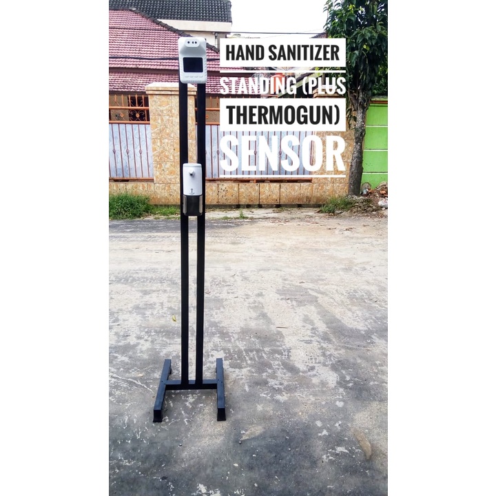 HAND SANITIZER DAN THERMOGUN SENSOR STANDING