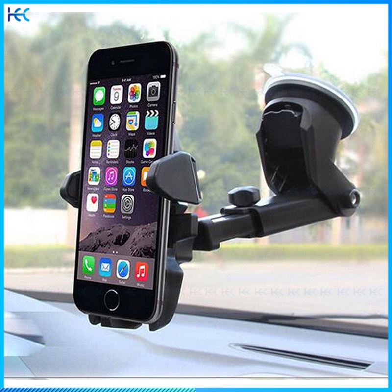 Stand Holder Smartphone Dengan Karet Penghisap Untuk Dashboard Mobil