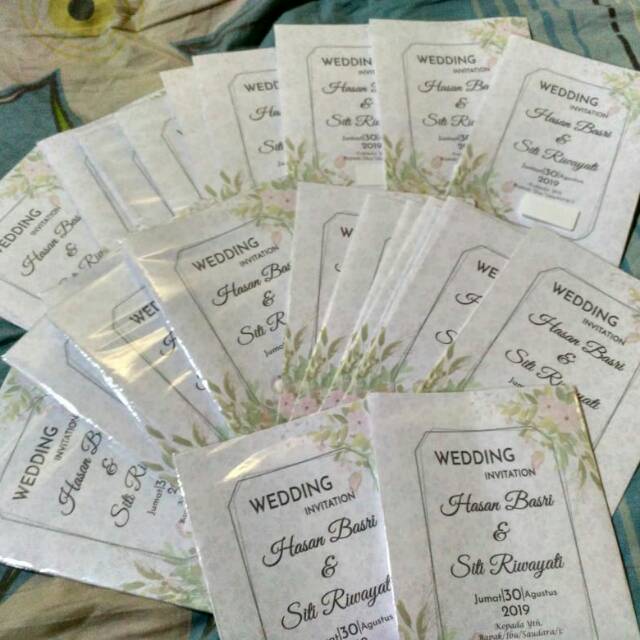 Undangan Custom Full Foto Full Colour