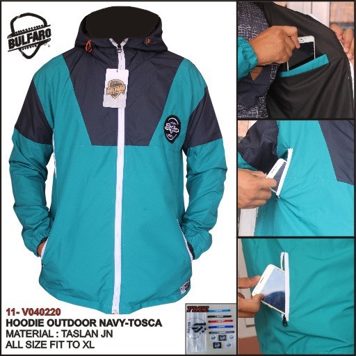 PREMIUM Jaket Gunung Anti Air/Jaket Hoodie Outdoor Waterproof/Jaket Pria Taslan JN ORIGINAL BULFARO