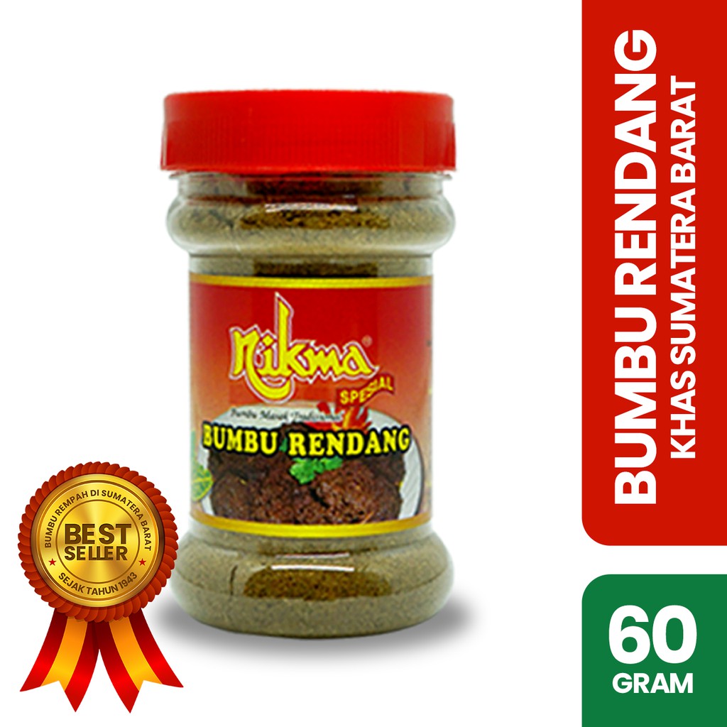 

Bumbu Nikma Rendang Spesial Khas Sumatera Barat ( 60 gr )