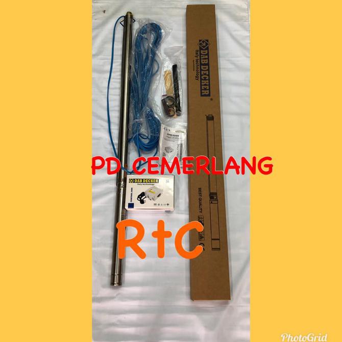 Pompa Air Satelit Casing 2 Inch Komplit Kabel Dabavon Laurusmart