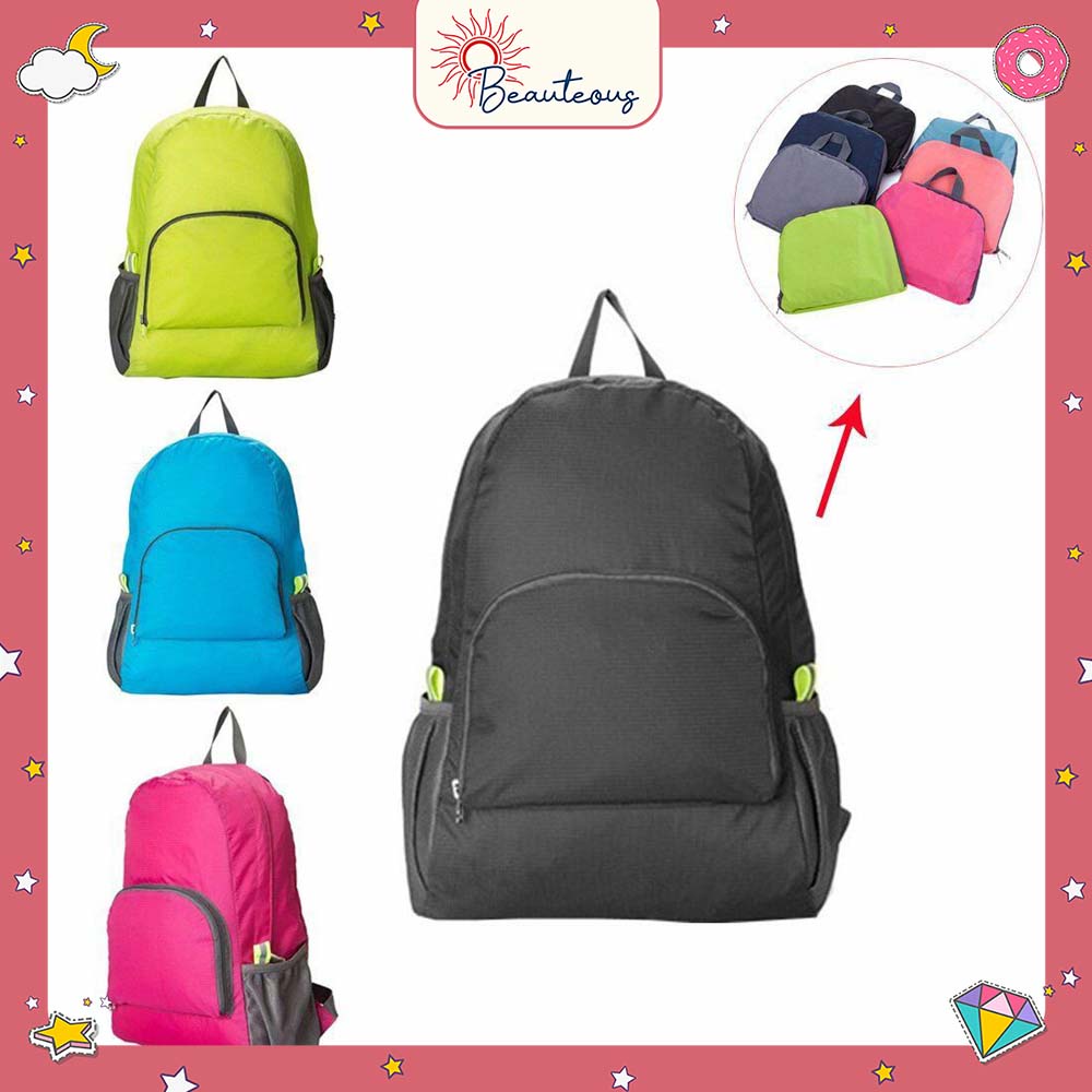 Tas Ransel Lipat Backpack Travel Bag Foldable Waterproof Tas Punggung