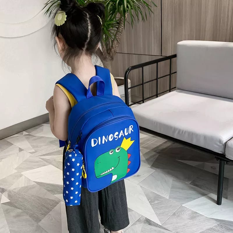 ST99_ Tas Ransel Anak Sekolah Terbaru 2022 - Tas RAnsel Anak Kapasitas Besar - Ransel Motif Dinosaurus