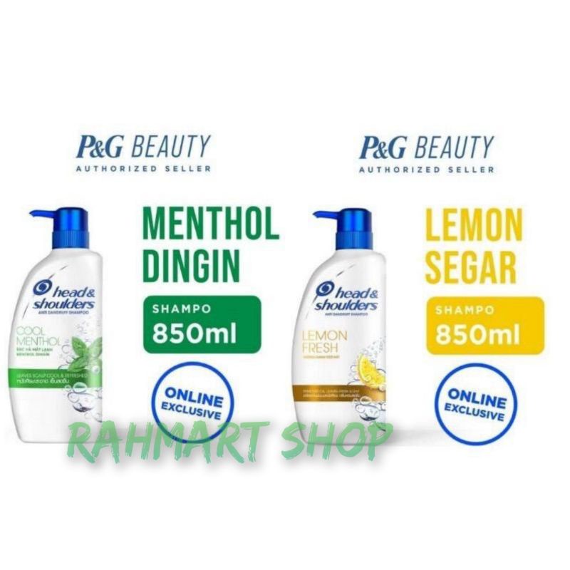 Shampoo Head And Shoulders 850ml - Head and Shoulders 850ml Menthol - Lemon Fresh