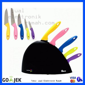 Pisau Dapur Oxone - OX-606 Rainbow Set Cuci Gudang