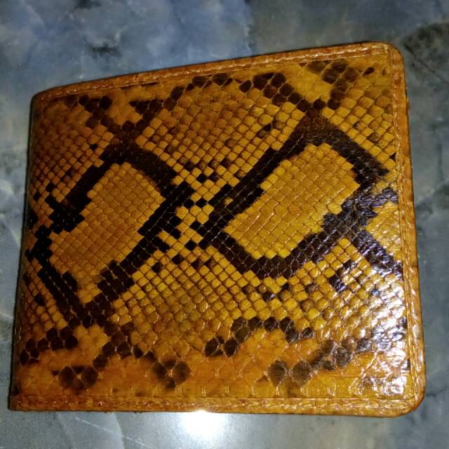 Dompet pria kulit ular phyton asli 