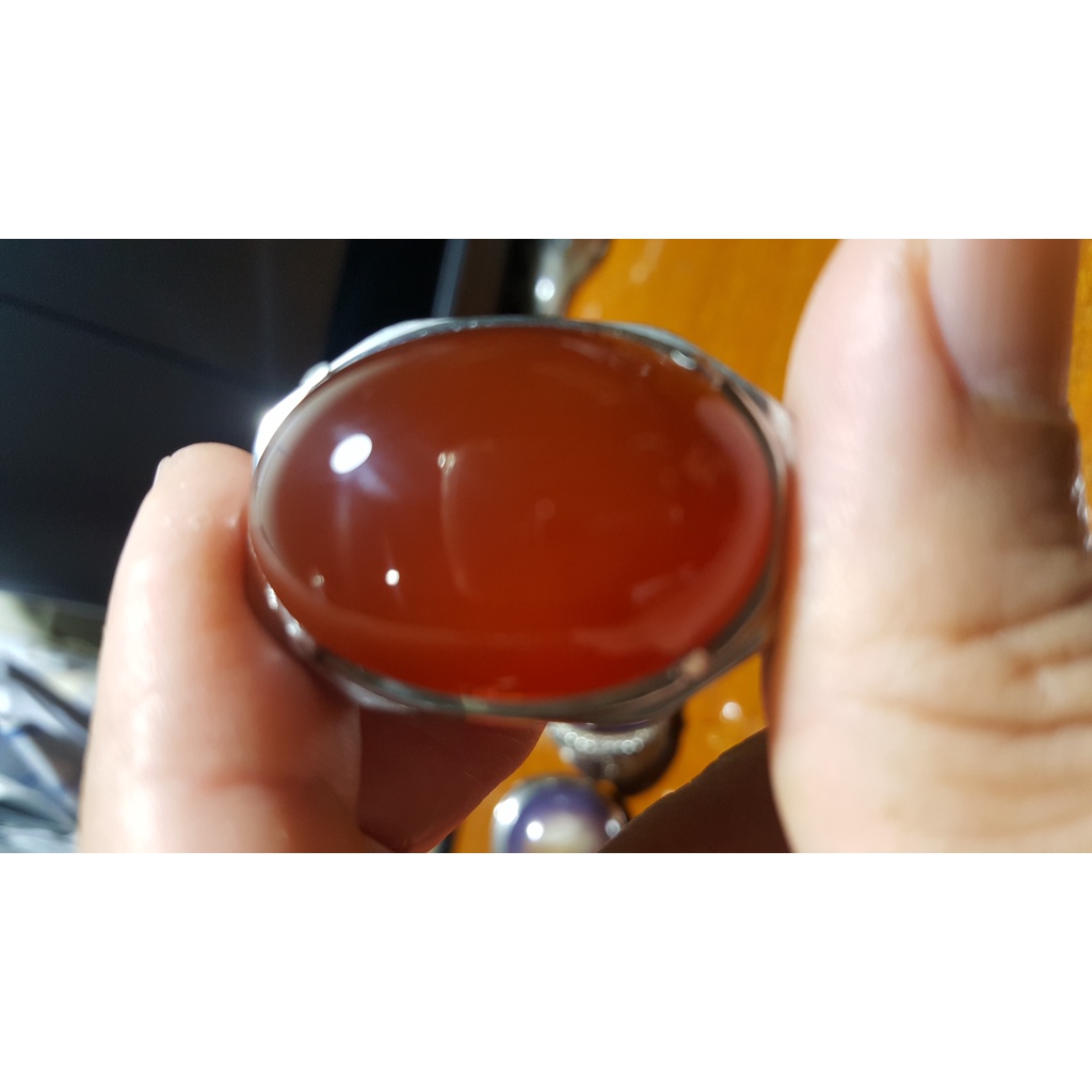 Cincin Pria Batu Akik Raflesia Bengkulu Merah Darah 24