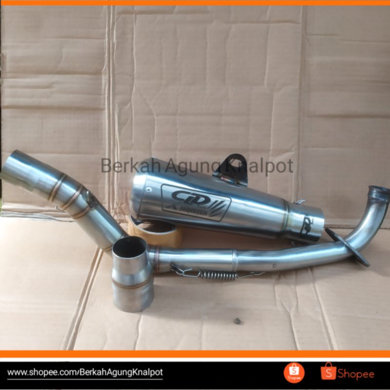 Knalpot CLD X MONSTER Inlet 38 mm/ Knalpot Mio sporty / Knalpot Beat / Knalpot Vario / Knalpot Scoop