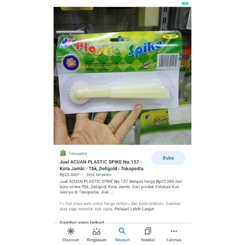 

acuan plastik sprike no.157