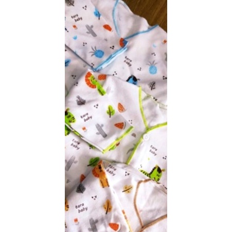 3Pc Baju Bayi Tara Lengan Panjang Newborn-Baju Bayi Tara Newborn Lengan Panjang Putih