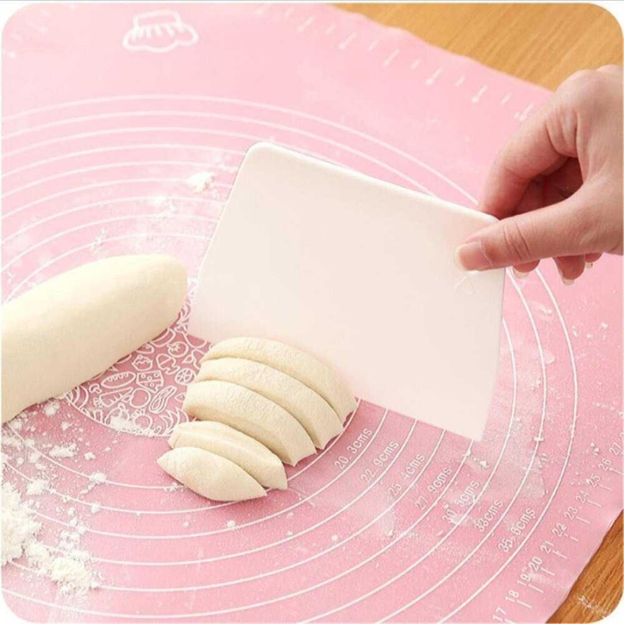 Spatula Scraper Kape Kue Tart Pizza Cutter - CJ074 - White