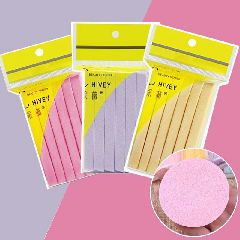 Vinztstore - Spons Stick Sponge Kentang Spons Masker Sponge Facial Pembersih Masker Makeup Spons Bedak Spons Bulat Spons Bantal Spons Permbersih Wajah Hivey Per Pcs Random