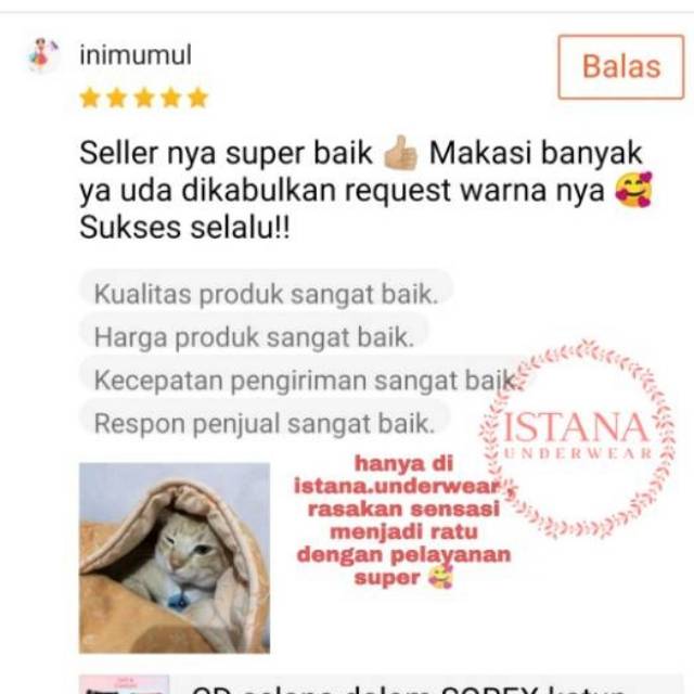 CD celana dalam SOREX katun best seller cutting mini 1227 | CD murah