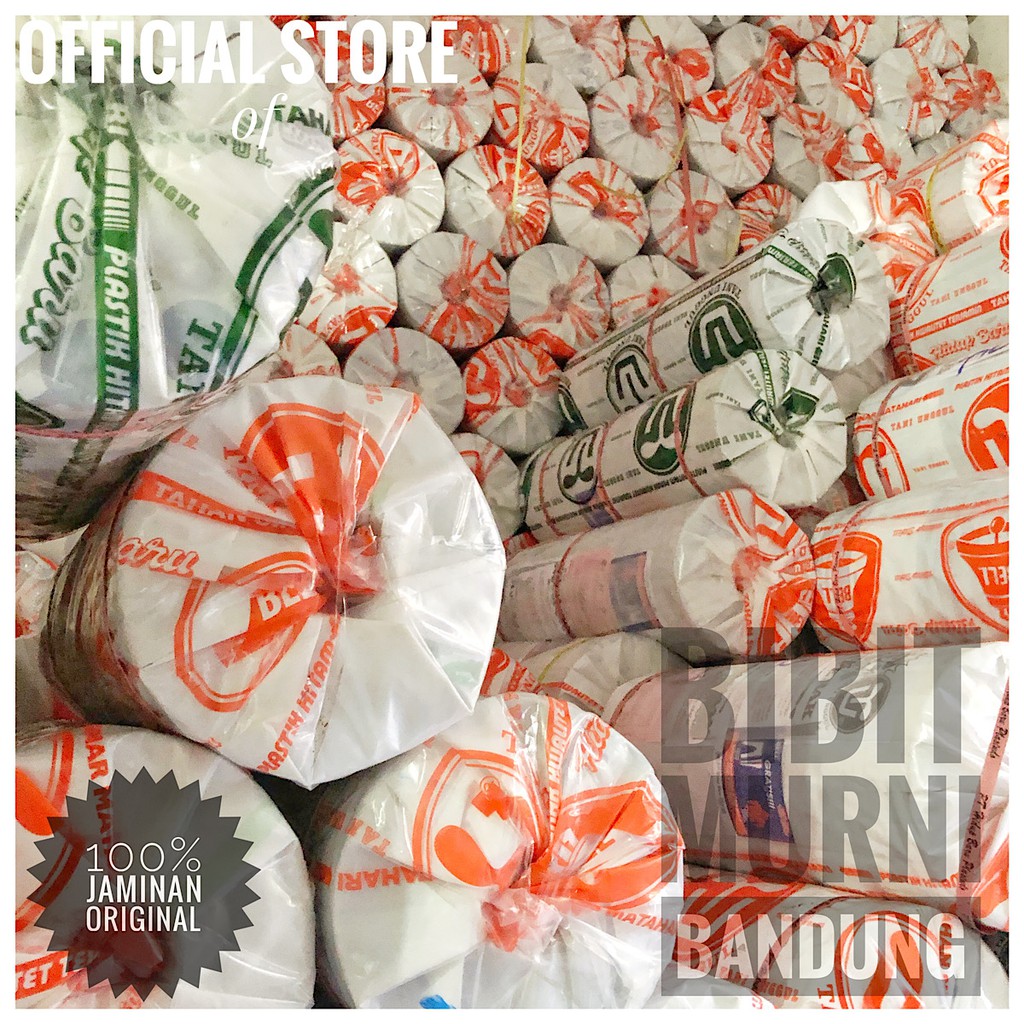 PLASTIK MULSA BELL/ LONCENG 8 KG [ORANGE/ HIJAU]