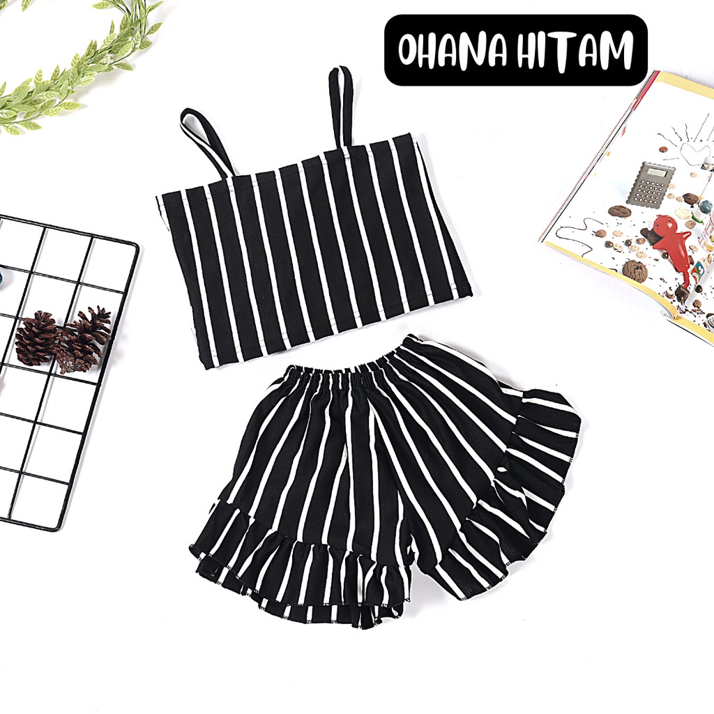 BEFAST - ZTL OOTD Jumpusit SAMIRA / jumpsuit anak ohana / Pakaian Anak-Anak Perempuan / Keluaran Terbaru / Jumpsuit Anak Sexy / Fashion Anak Perempuan Kekinian / Jumpsuit Motif Garis-Garis / Terlaris