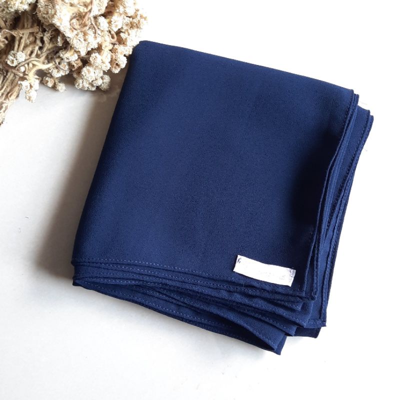 (PART 1)PASHMINA 200x75 SET CADAR/PASHMINA CERUTI SYARI/PASHMINA JUMBO-Navy