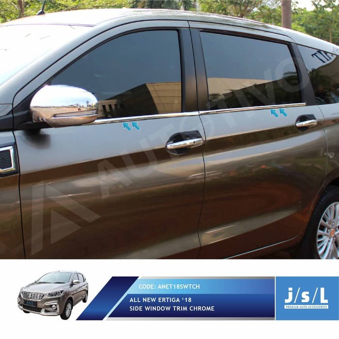 List Kaca Samping All New ERTIGA 2018 Chrome