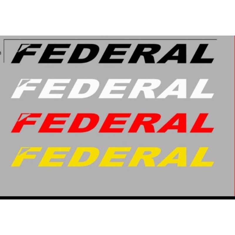 Cutting Sticker Federal , Sticker Frame Sepeda Federal