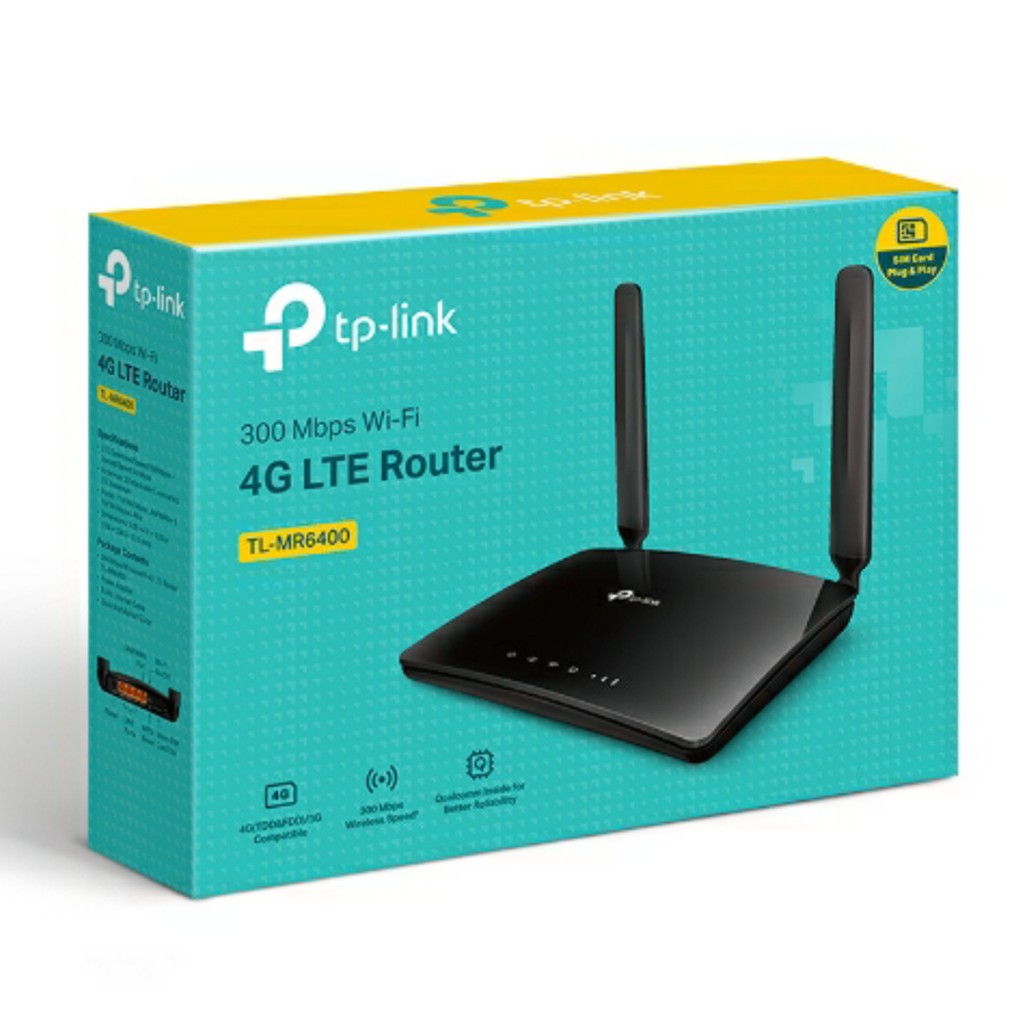 Wifi Router Modem Wifi 4G TPLink TL-MR6400 SIM Card UNLOCK All Operator 300Mbps