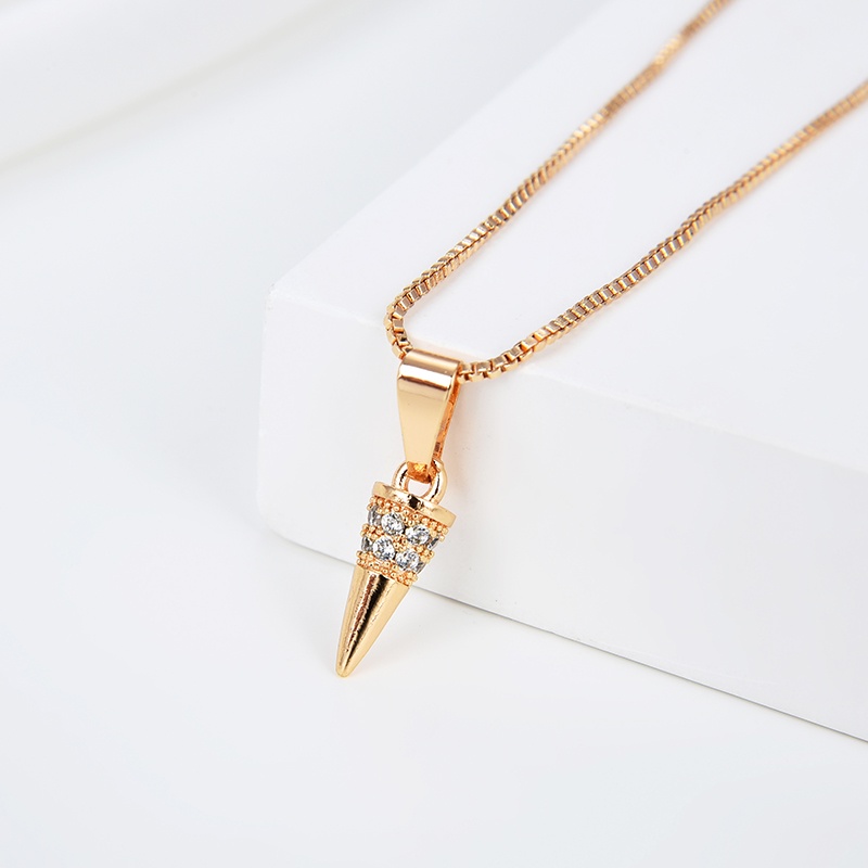 kalung titanium wanita emas muda model korea murah anti karat panjang asli silver nama selamanya 11-19n