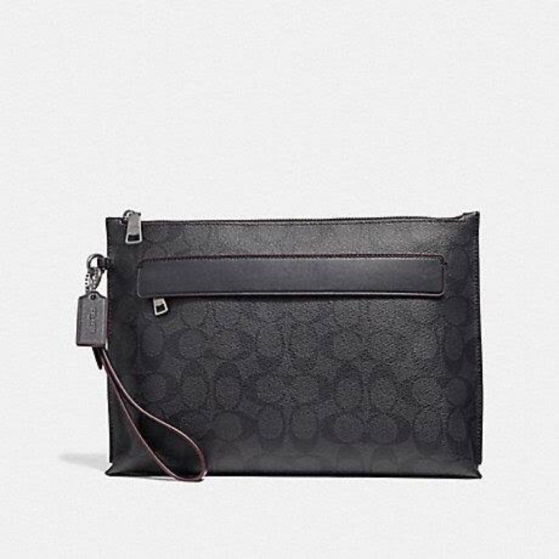 Coach Carryall Pouch in charcoal