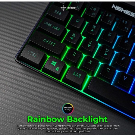 ITSTORE Keyboard Gaming NYK K06 TKL Rainbow - NYK K-06 ERIS NYK K 06 Garansi resmi 1 tahun LED