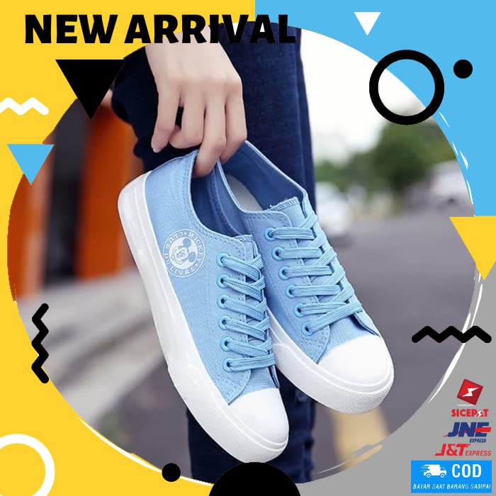 SEPATU WANITA TERBARU KETS SEPATU CEWEK MURAH  YS07 BIRU MUDA CS45