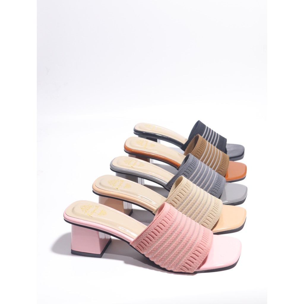 Sandal Hak Tahu Wanita Rajut Import JL03