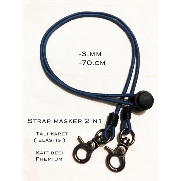 Strap Masker Kait Besi kakatua | Konektor Masker Pengait Masker 2 in 1