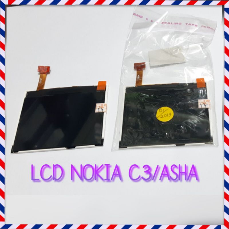 LCD NOKIA C3 ATAU NOKIA ASHA E5
