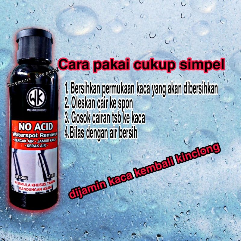 Pembersih jamur kaca mobil / penghilang  jamur kaca NO ACID efek daun talas / pembersih kaca semua jenis kaca