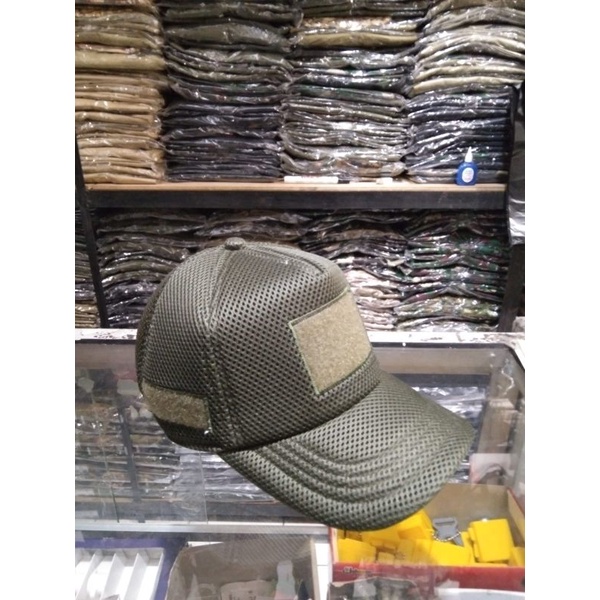 topi jaring Velcro/topi bdu jaring/topi jaring Army/topi jaring TNI ARMY