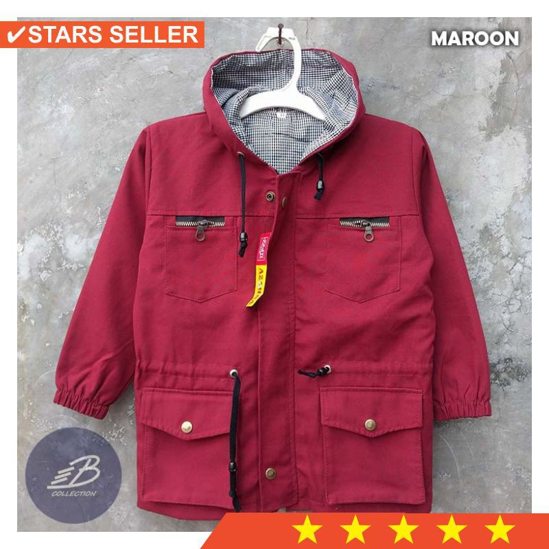 zipper jepang fila supreme semarang couple pasangan jomblo   Jaket Parka Anak Perempuan Bahan Baby