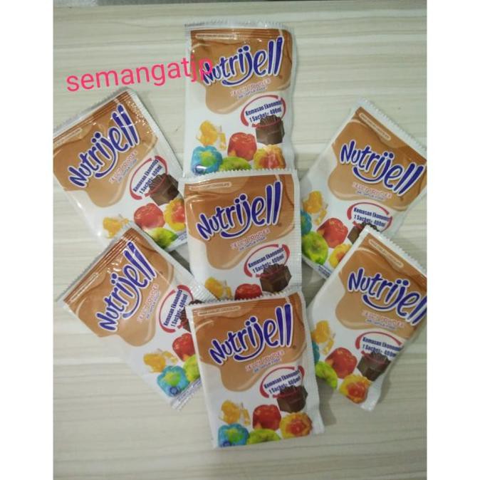 

agar" Jelly Powder Nutrijell ekonomis Rasa coklat chocolate 20 gr TERMURAH Kode 859