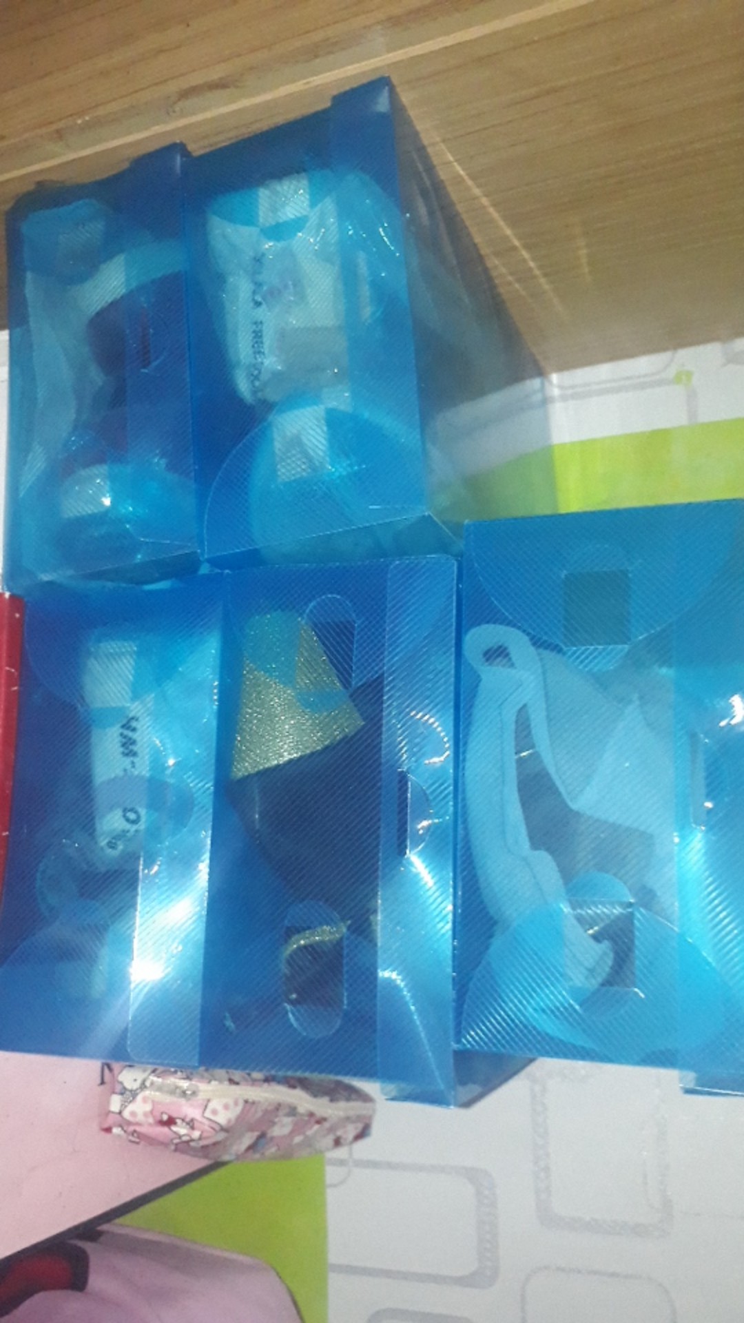 [bisa Cod] Dewastore Shoes Box Kotak Sepatu Transparan Warna Warni Tebal Serbaguna Portable Susun