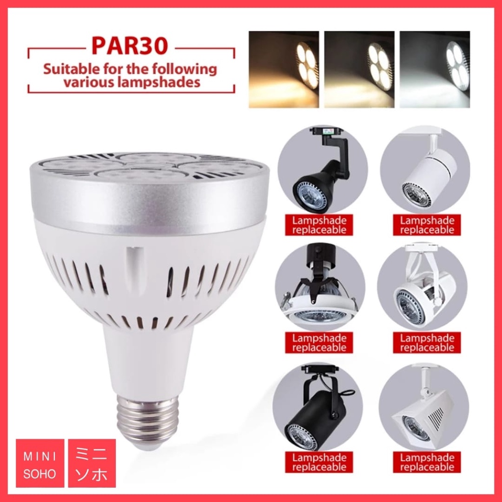 Lampu Sorot LED PAR30 E27 35W Watt Spotlight Light Lamp