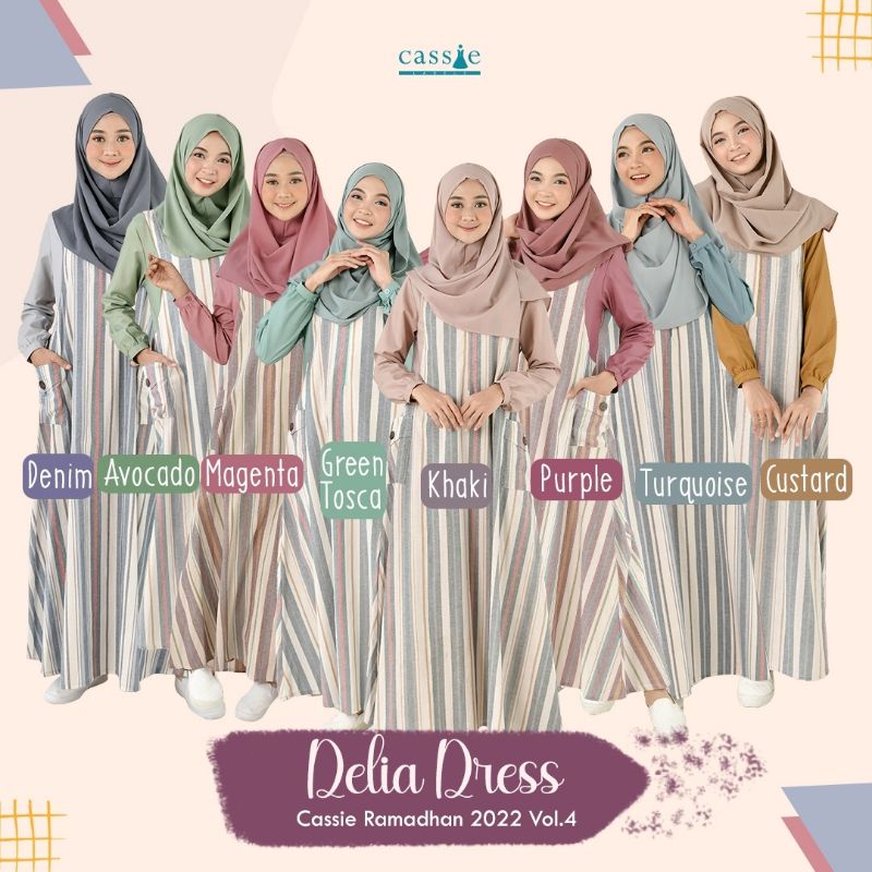 

Delia Dress By Cassie Label/ Dress Stripe