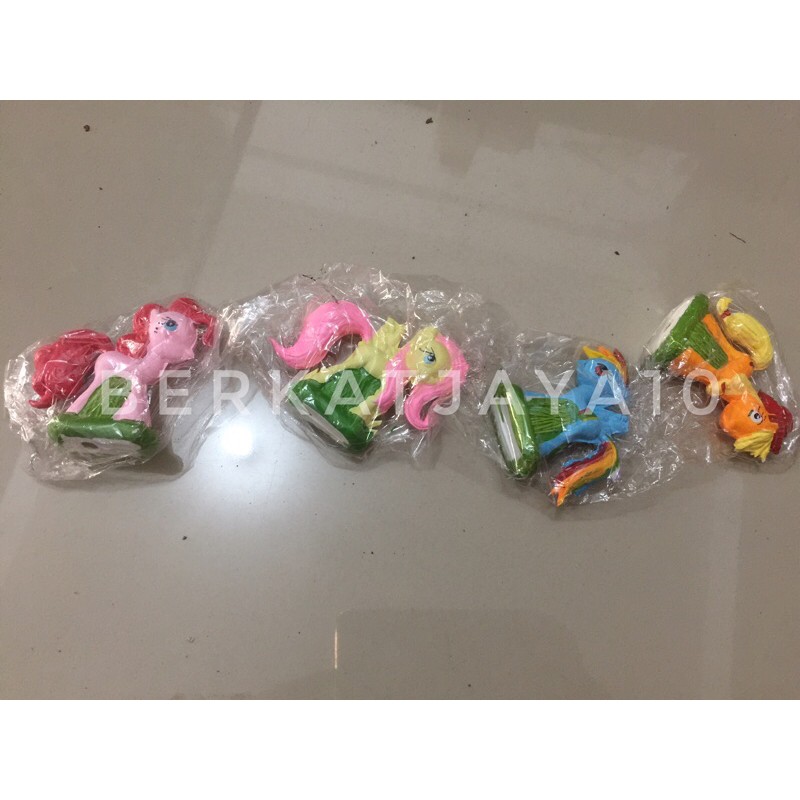 Topper Little Pony Kuda Figure Set Figurine Hias Kue Tart Ulang Tahun