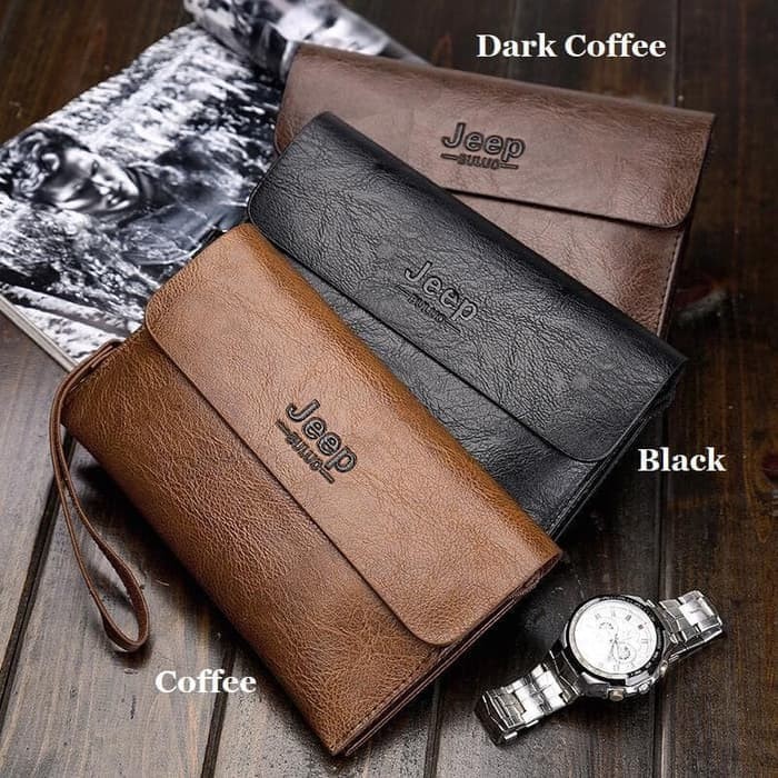 Tas Tangan Dompet Kulit Handbag JEEP Leather Elegant Clutch bag dompet jeep dompet kulit