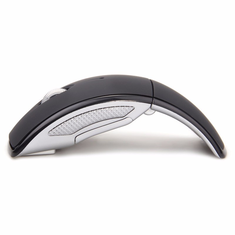 iMace Folded Super Slim Optical Wireless Mouse 2.4GHz - M016 - Black