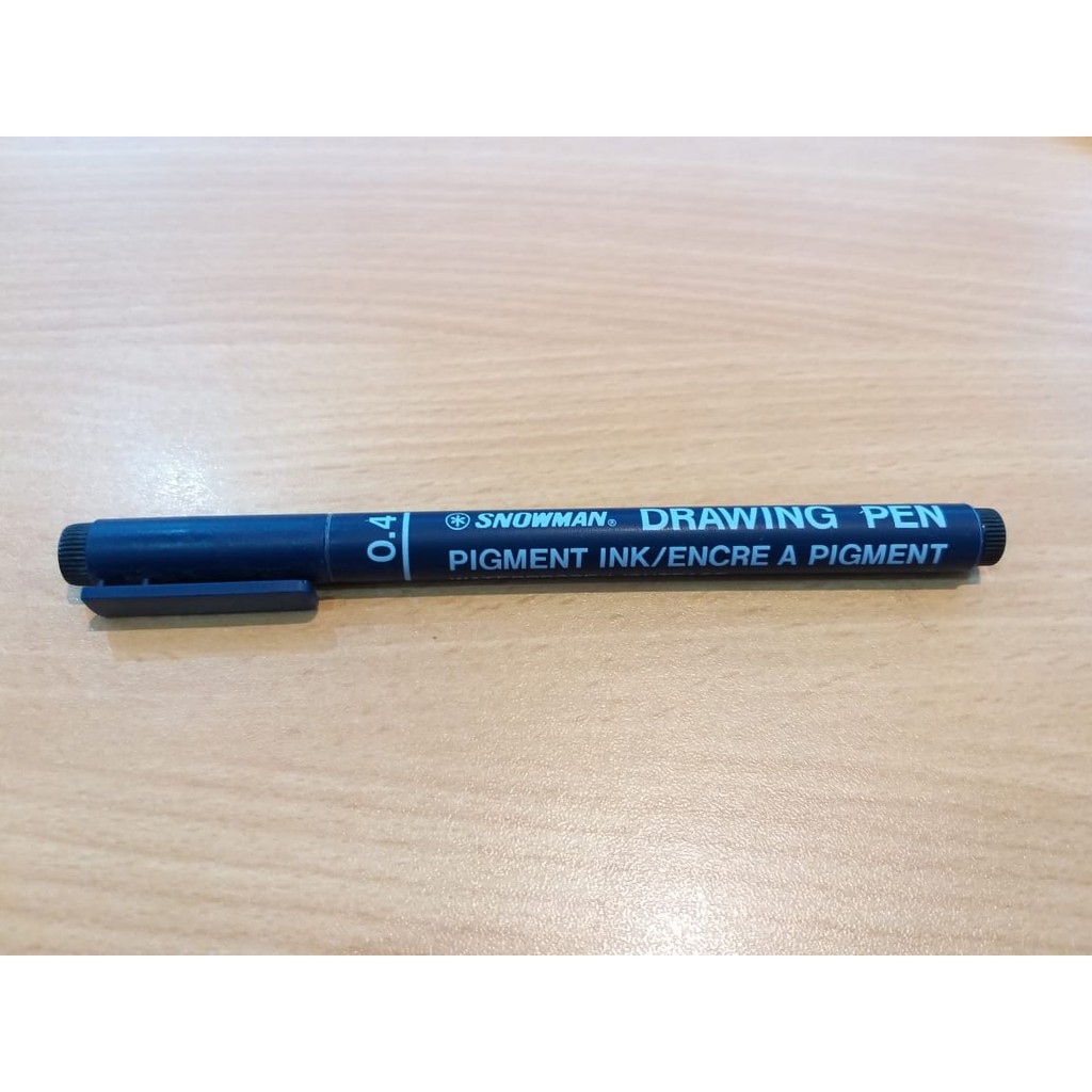 SPIDOL SNOWMAN DRAWINGPEN 0.4 BLACK