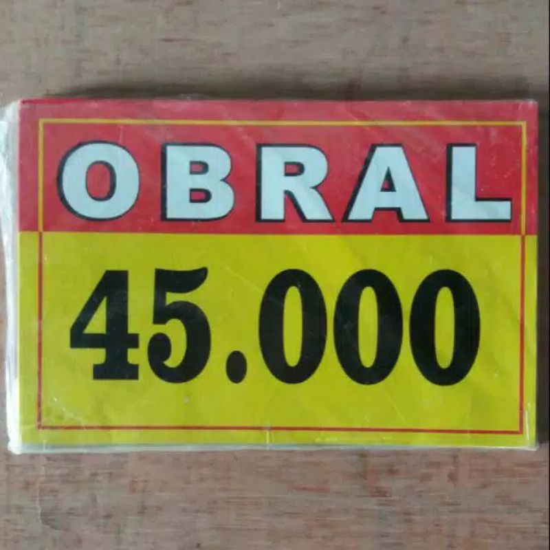 

Kertas Obral Harga Bndrol Harga Name Tag Harga Kertas Harga Jualan Request - LBR